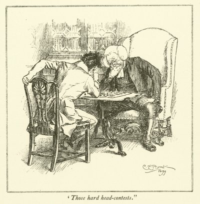 Illustration til The Essays of Elia af Charles Lamb (gravering) af Charles Edmund Brock