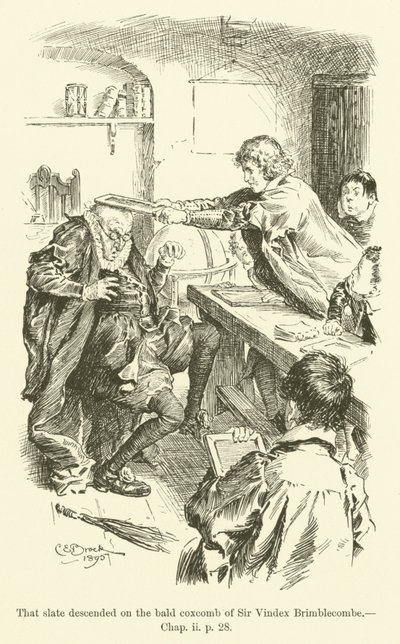Illustration til Westward Ho! af Charles Kingsley (gravering) af Charles Edmund Brock