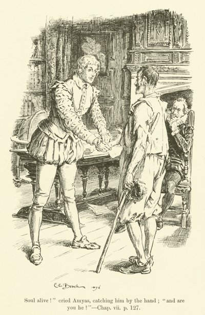 Illustration til Westward Ho! af Charles Kingsley (gravering) af Charles Edmund Brock