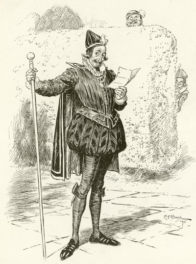 Malvolio af Charles Edmund Brock