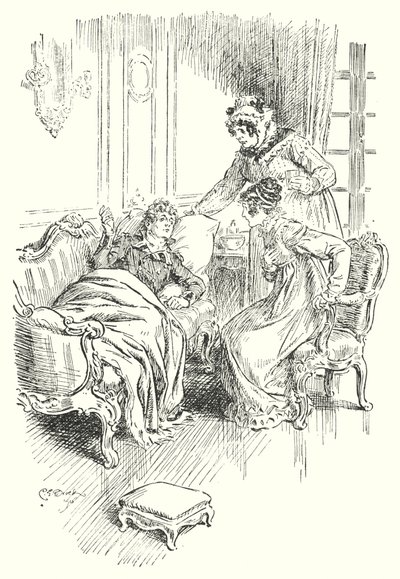 Nyheder fra slaget (litografi) af Charles Edmund Brock