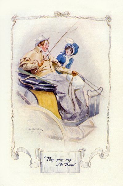 Bed, bed stop, hr. Thorpe, 1907 (illustration) af Charles Edmund Brock