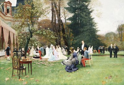 Brylluppet, Fontainebleau; Bryllupperne, Fontainebleau, af Charles Edouard Delort