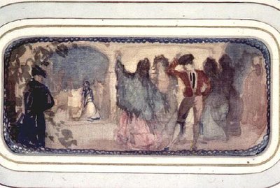 En spansk scene:Figurer og bygninger af Charles Edward Conder