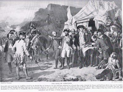 The Siege of Yorktown, illustration fra 