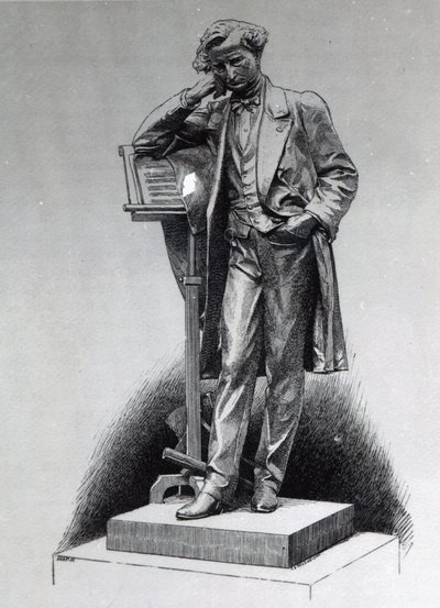 Hector Berlioz, efter statuen af Alfred Lenoir på Square Vintimille, Paris, 1886 af Charles Edward Wilson