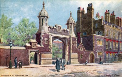 Indgang, Lincolns Inn, London af Charles Edwin Flower