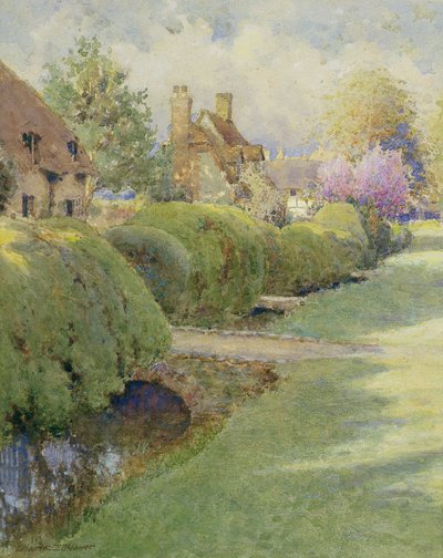 The Box Hedge, Warborough, Oxon af Charles Edwin Flower