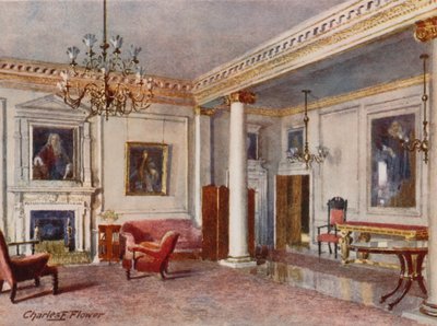 The Reception Room, 10 Downing Street, 1906 af Charles Edwin Flower