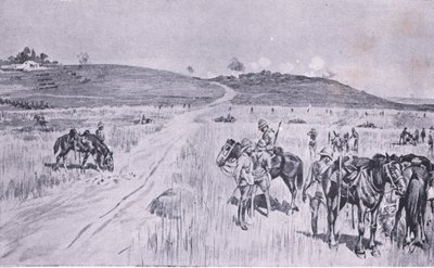 Relieffet af Vryheid, fra After Pretoria: The Guerilla War udgivet af Harmsworth Bros Limited, 1901 af Charles Edwin Fripp