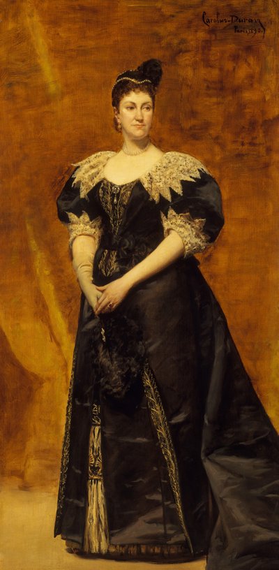 Mrs. William Astor Caroline Webster Schermerhorn, 1831-1908, 1890. af Charles Emile Auguste Carolus Duran
