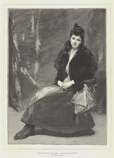 Billeder på Paris Salon, Portrait de Ma Fille af Charles Emile Auguste Carolus Duran