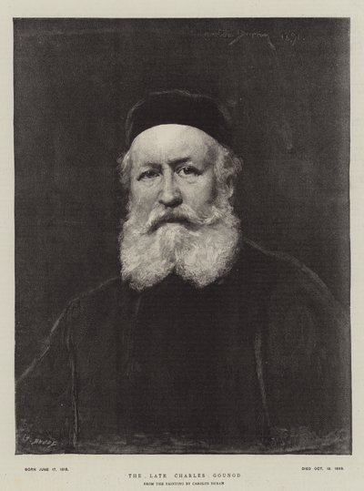 Den afdøde Charles Gounod af Charles Emile Auguste Carolus Duran