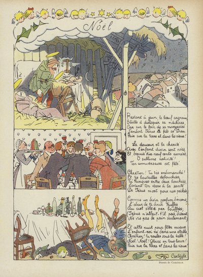 Jul. Illustration til Le Rire af Charles Emile Egli