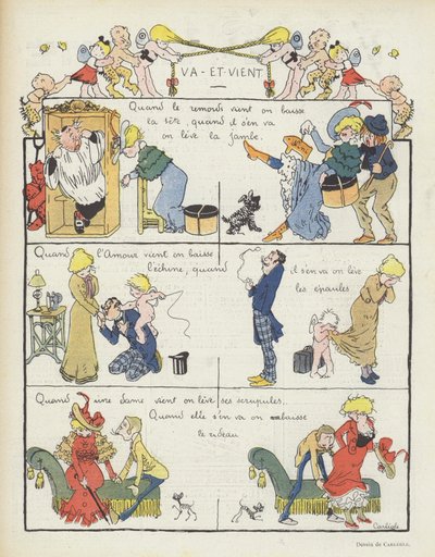 Illustration til Le Rire af Charles Emile Egli
