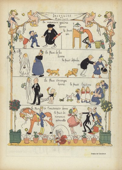 Illustration til Le Rire af Charles Emile Egli