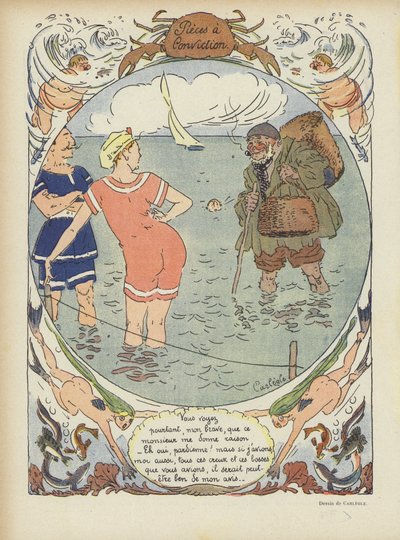 Illustration til Le Rire af Charles Emile Egli