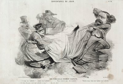 En intenst bestridt ung kvinde af Charles Emile Jacque