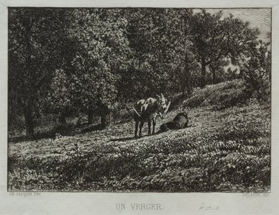 En frugthave. af Charles Emile Jacque