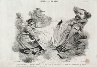 Dagens tegneserie: nr. 78, En stærkt omstridt ung dame. af Charles Emile Jacque