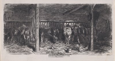 December fra Album of Rustic Subjects, 1859. af Charles Emile Jacque