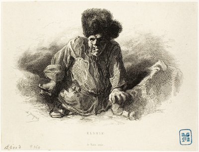 Elshie, den sorte dværg af Charles Emile Jacque