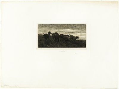 Aften af Charles Emile Jacque