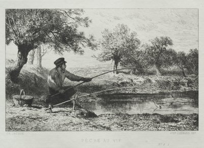 Fiskeri af Charles Emile Jacque