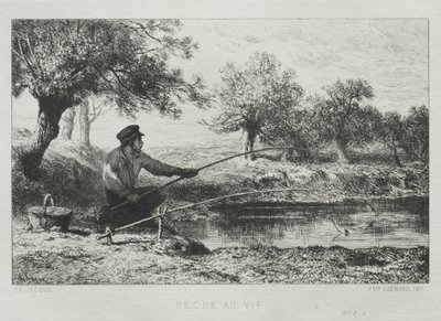 Fiskeri. af Charles Emile Jacque