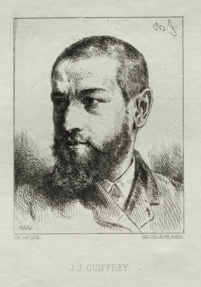 J. J. Guiffrey af Charles Emile Jacque
