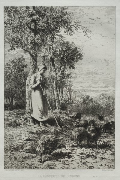 Tyrkiernes vogter af Charles Emile Jacque