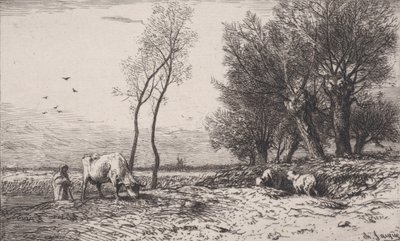Vinter, 1867. af Charles Emile Jacque