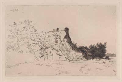 The Great Cottage Kercassier, 1875. af Charles Emile Jacque