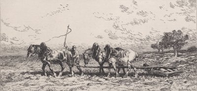 Rullen, 1868. af Charles Emile Jacque