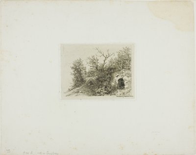 Mand sidder på en bakke af Charles Emile Jacque