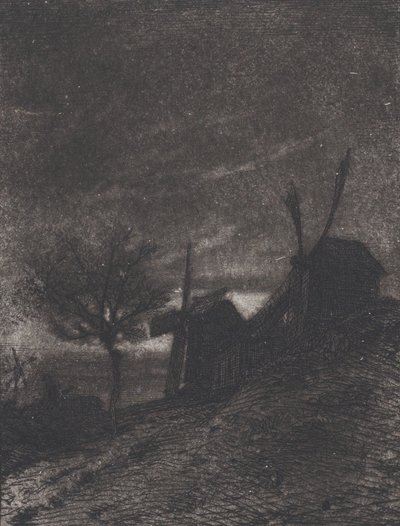 Møller i Montmartre, 1846. af Charles Emile Jacque