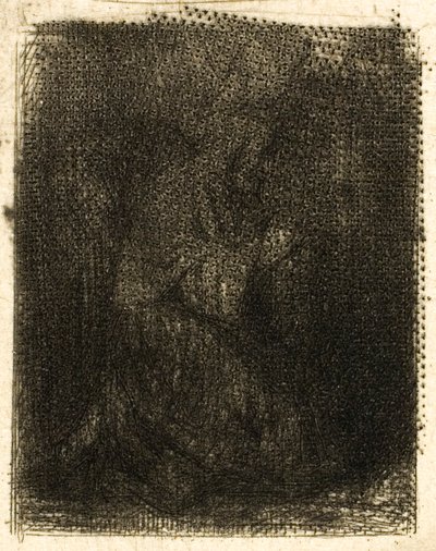 Munk ved bøn af Charles Emile Jacque