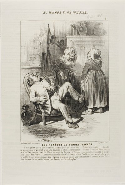 Gamle kvindemidler (plade 6) af Charles Emile Jacque