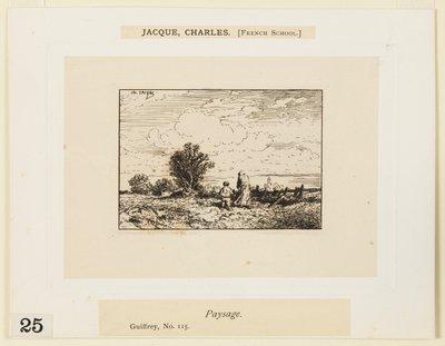 Landskabet af Charles Emile Jacque