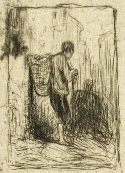 Rag-Picker af Charles Emile Jacque