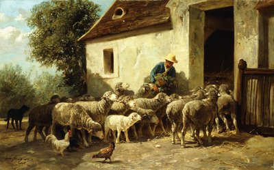 vender hjem, af Charles Emile Jacque