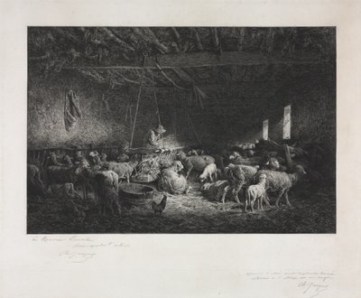Stabil af Charles Emile Jacque
