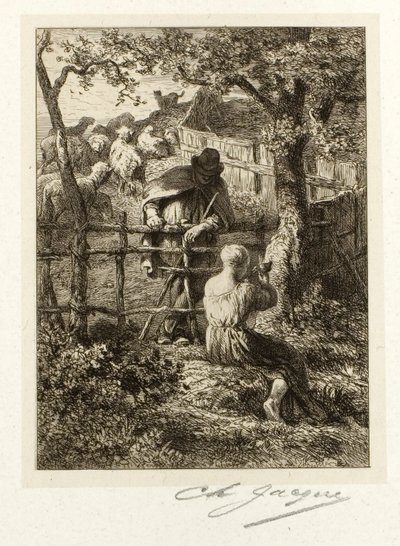 Sommer af Charles Emile Jacque