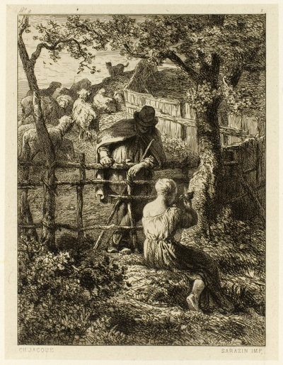 Sommer af Charles Emile Jacque