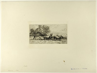 Team af okser af Charles Emile Jacque