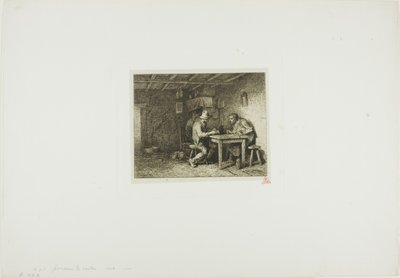 Kortspillerne af Charles Emile Jacque