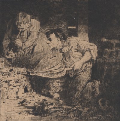 Falskmønterne, 1843. af Charles Emile Jacque