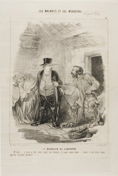 Landlægen (plade 13) af Charles Emile Jacque