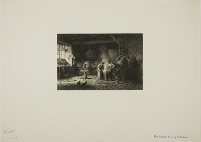 Smedeværkstedet af Charles Emile Jacque