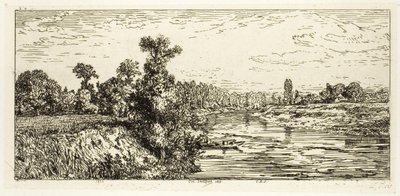 Isle of Aligre, med to både af Charles Emile Jacque